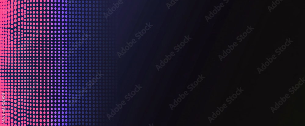 Poster abstract purple and blue dotted pattern with gradient background