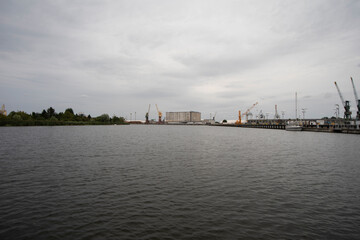 Naklejka premium Port of Szczecin, Poland