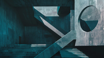  Modern Architectural Detail with Geometric Shapes
