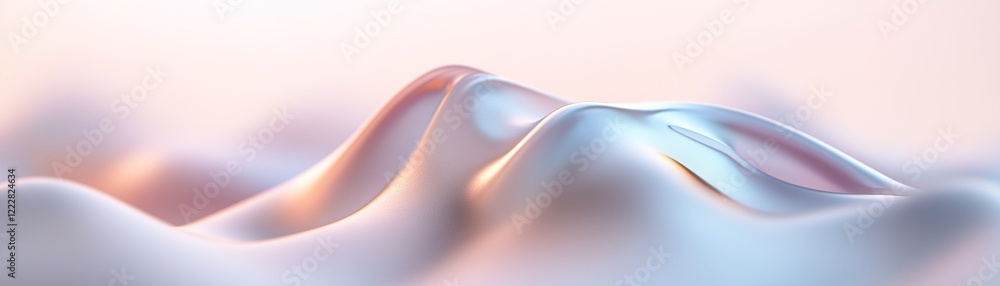 Poster glowing lines undulate softly in smooth, rhythmic waves, symbolizing mindful breathing. the fluidity