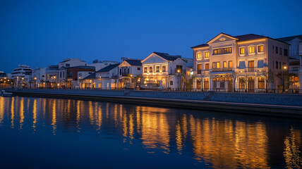 門司港レトロ地区のノスタルジックな夜景