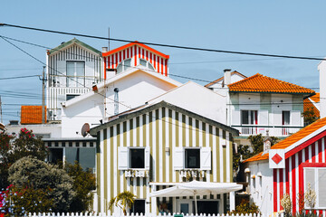 Colorful Striped Homes in Costa Nova, Aveiro, Costa Nova Striped Houses