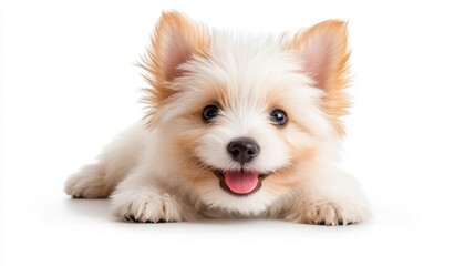 Obraz premium West Highland Terrier Puppy on White Background. Generative AI
