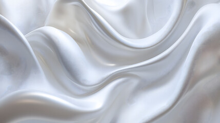 Obraz premium Luxury Fabric Draping Elegantly on a Modern White Background