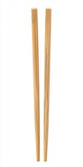 Obraz premium A pair of wooden chopsticks, commonly used for eating Asian cuisine.