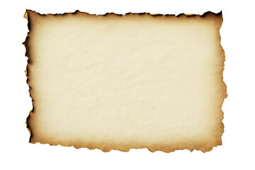 Fototapeta premium Old Vintage Paper With Torn Edge Isolated On Transparent Background Suitable For Design And Text Retro Texture For A Design Poster Generative Ai