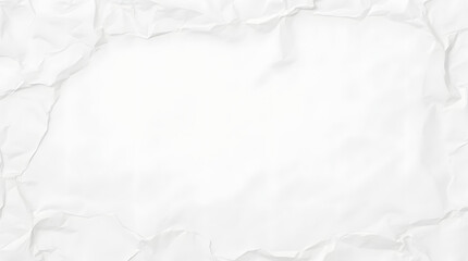 Obraz premium white crumpled and creased glued wrinkled paper poster texture background