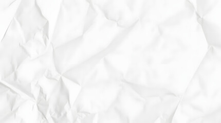white crumpled and creased glued wrinkled paper poster texture background