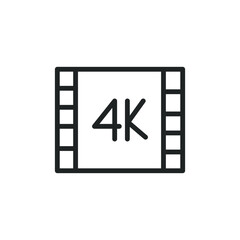 Video Icon.  Mobile Device Components Vector Icon