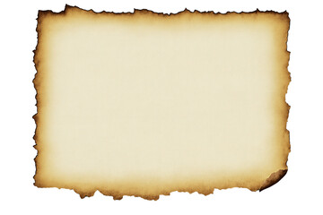 Old Vintage Paper With Torn Edge Isolated On Transparent Background Suitable For Design And Text Retro Texture For A Design Poster Generative Ai