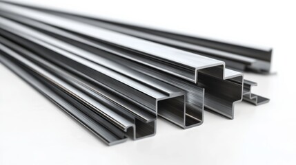 An American metal fabricator bending steel bars, isolated on white,