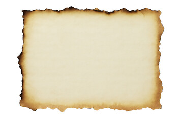 Old Vintage Paper With Torn Edge Isolated On Transparent Background Suitable For Design And Text Retro Texture For A Design Poster Generative Ai