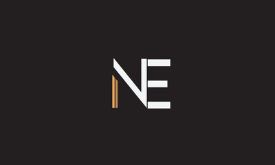 NE, EN , E , N , Abstract Letters Logo Monogram	