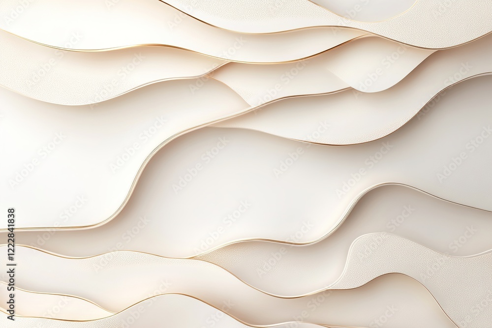 Poster soft shadows and glowing edges emerge from layered golden cutouts in various shapes, set against a n