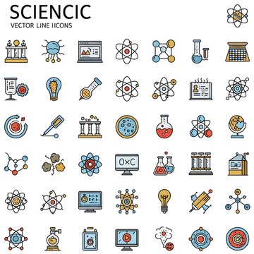 iconos relacionados con la ciencia