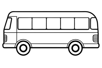 Modern Bus Vector Design
