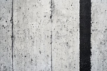 Textured concrete wall with a vertical black stripe, showcasing industrial design elements