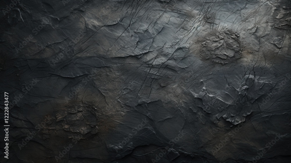 Poster dark scratched surface texture with rough pattern and unique design ideal for background or artistic