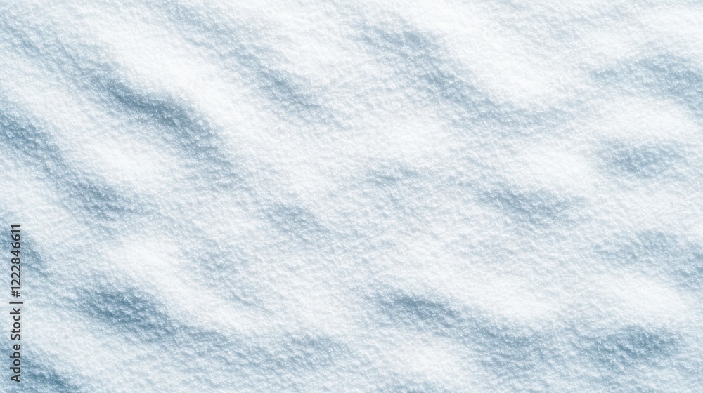 Poster soft white snow surface with gentle waves and textured patterns