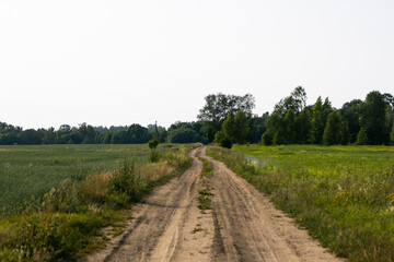 road in the countryside