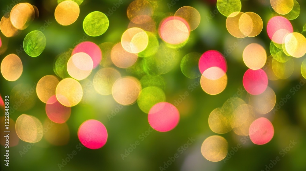 Poster abstract colorful bokeh lights background image