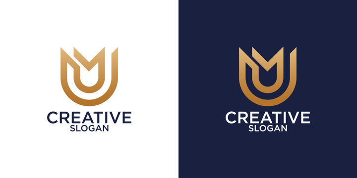 letter UM logo design for business victor
