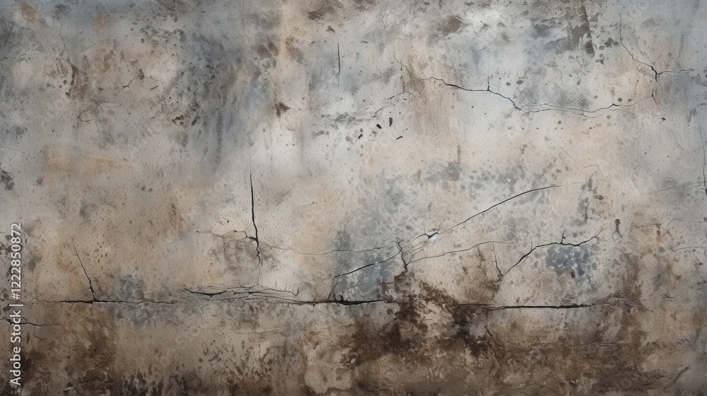 Poster grunge concrete wall texture with cracks and rough surface for background or design use in artistic 