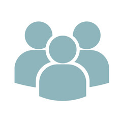 blue social network icon