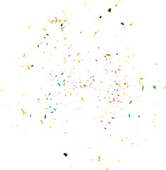 Confetti. Colorful confetti on a white background. Festive background. Design element. Vector illustration,eps 10.