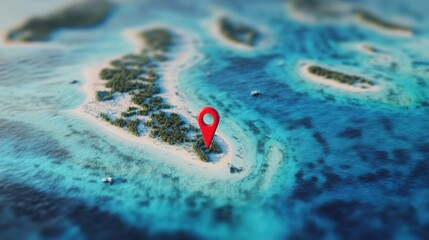 Detailed map of affected islands in the Pacific region, illustrating the geographical impact of recent natural events. Core concept: Visual representation of environmental changes and their localized