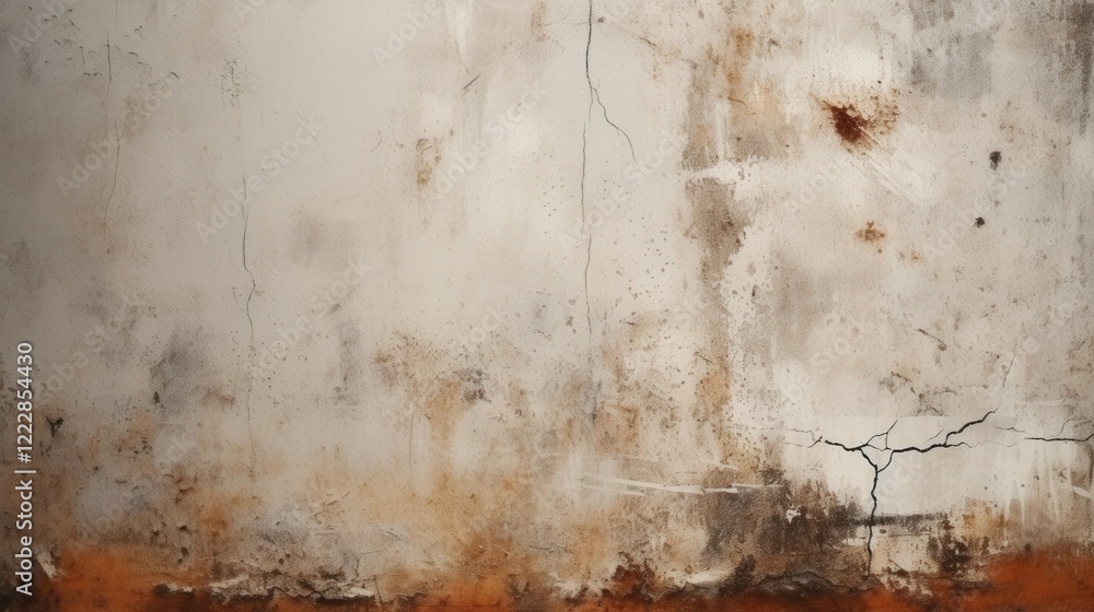 Poster old grunge texture of weathered plaster wall with cracks and stains ideal for backgrounds in various