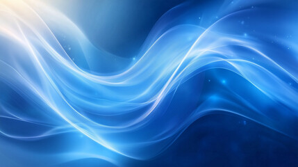 Fototapeta premium Abstract line waves, Digital waves, Business graph waves and technology graph, Abstract blue technology background with a cyber network grid and connected particles, digital connectivity