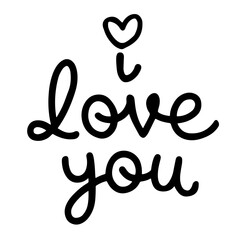 I Love you vector