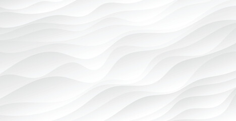 White abstract wavy texture. Modern light background with waves.