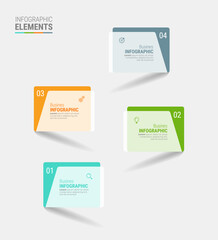 Steps infographic template design