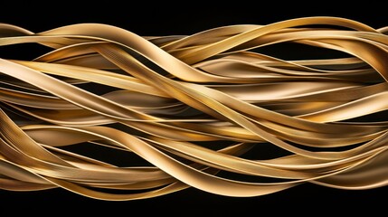 Abstract Golden Waves