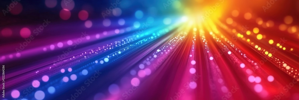 Poster colorful abstract background with rays of light creating a dynamic visual experience for creative pr