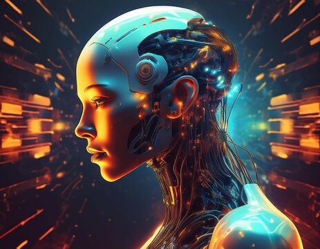 cyborg with artificial general intelligence agi