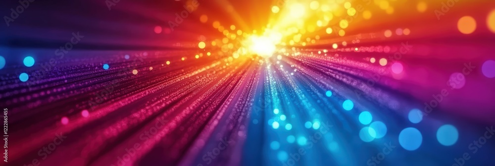 Poster colorful abstract background with rays of light creating a dynamic and vibrant atmosphere for creati