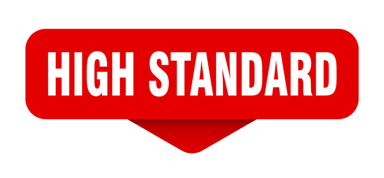 high standard sticker. high standard sign on transparent background