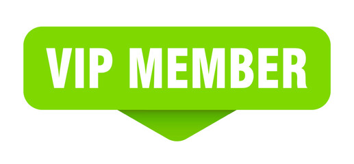 vip member sticker. vip member sign on transparent background