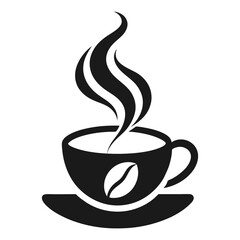 Flat Coffee icon symbol vector Illustration.
