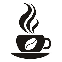 Simple Coffee Cup Silhouette vector