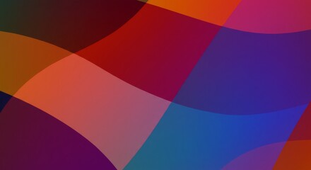 Obraz premium Abstract Colors: A vibrant mosaic of interwoven abstract forms creates a captivating visual symphony, showcasing a diverse palette of rich, saturated hues that dance across the canvas.