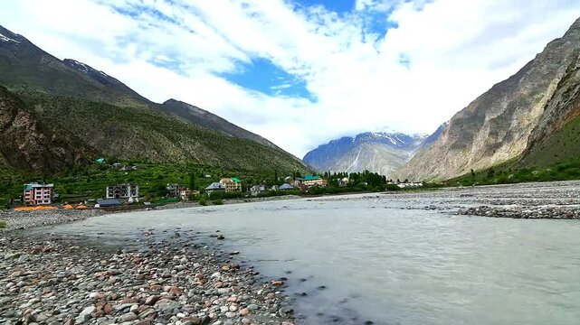 Timelapse of Jispa is a picturesque village in Lahaul district of Himachal Pradesh
