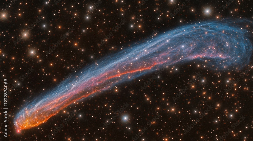 Poster cosmic streamer nebula celestial display