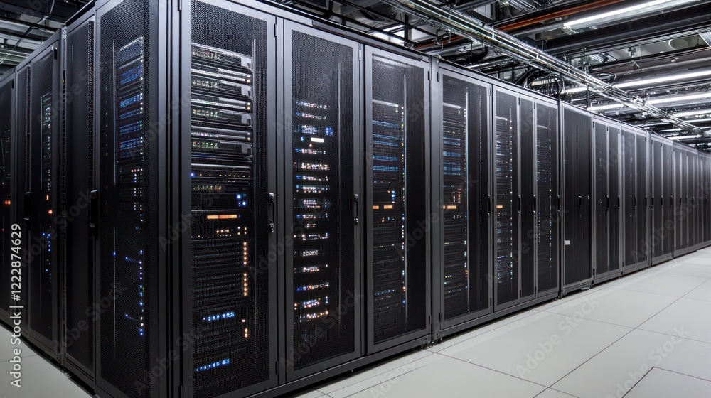 Poster server room data center network technology infrastructure