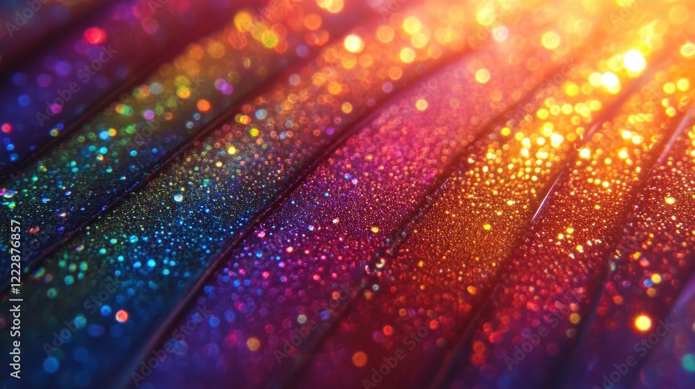 Poster colorful abstract background with rays of light reflecting in a shimmering surface radiating vivid h