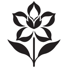 Fototapeta premium Flower icon illustration vector art.