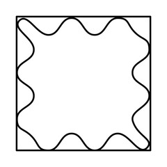 Simple line frames, design elements and illustrations in simple linear style - boho arch and border logo design elements and frames for social media stories and posts, prints and posters element